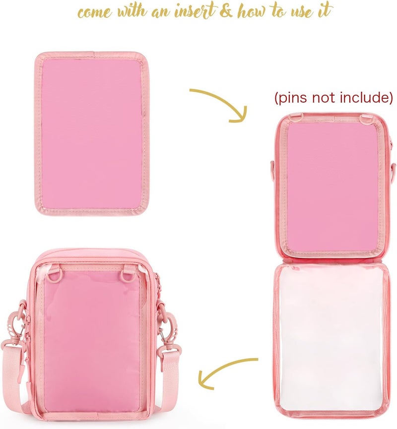 STEAMEDBUN Ita Bag Crossbody Small Pin Display Bag with Insert - Image 3